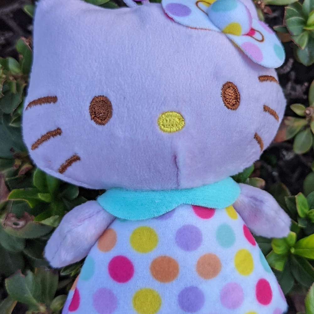 Hello Kitty Plush Dangler Bundle of 3 for keychain/backpack 4" tall - Picture 4 of 9